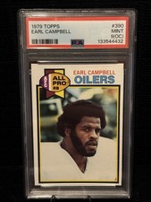 1979 Topps Earl Campbell #390 PSA 9 MINT Rookie RC * New Slab * Oilers Legend