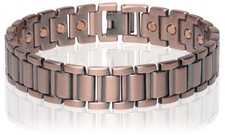Antique Copper Finish Magnetic Link Bracelet Arthritis Pain Relieve Bracelet