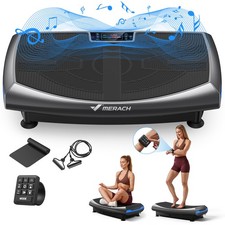 MERACH 7 in 1 4D Vibration Plate Exercise Machine Glide Swing & Massage for Body