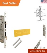 Elegant 2-Point Mortise Lock for Sliding Glass Doors - Rust Prevention Included