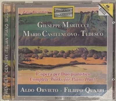 Mario CASTELNUOVO-TEDESCO Giuseppe MARTUCCI Complete Music for Two Pianos OOP