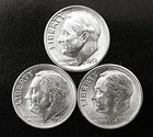 1952 P-D-S 10c SILVER Roosevelt Dimes  CH GEM BU   (R192)