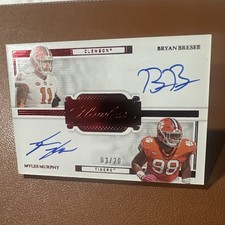 2023 Panini Flawless Collegiate - Dual Signatures Myles Murphy, Bryan 03/20