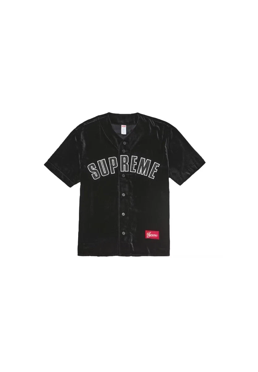 トップス Supreme Velvet Baseball Jersey Supreme Velvet Baseball Jersey|SS25|Medium|Black| IN HAND‼️ | eBay