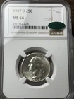 1937-D 25c NGC MS-66 CAC Washington Quarter
