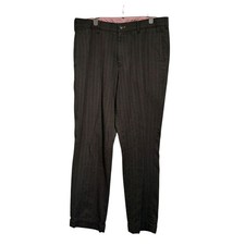 COMME des GARCONS HOMME Wool Striped Tapered Pants Olive M Used 2010AW
