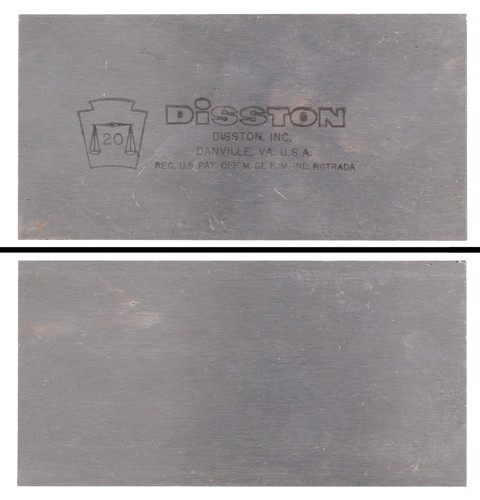 Disston & Sons No. 20 Cabinet Scraper 2 1/2 x 5 Inches - Unused - mjdtoolparts