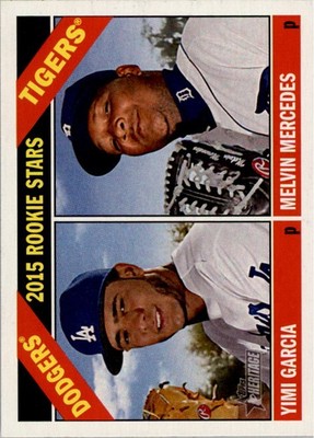 2015 Topps Heritage #288 Melvin Mercedes RC Yimi Garcia RC - BB