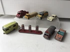 Eight Vintage Matchbox Lesney Vehicles / Petrol Pump