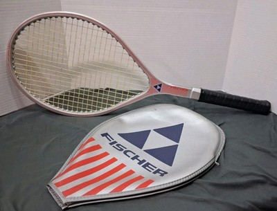 AUSTRIAN FISCHER POWERGLASS MID TENNIS RACQUET (4 3/8 SL3) & Case GORGEOUS COND.