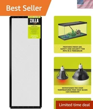 Fresh Air Screen Cover, Secure and Durable Metal Mesh Cover for Reptile Terra...