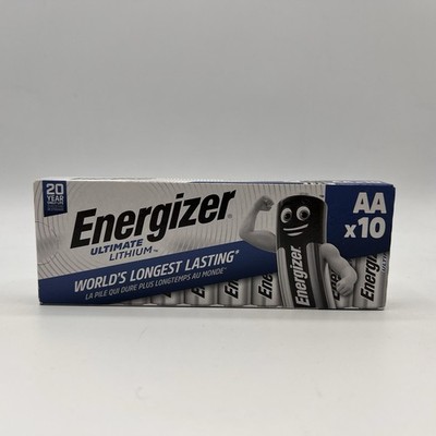 10x Energizer Ultimate Lithium AA L91 Batterie 1,5V 3000mAh FR6 Li-FeS2 NEU