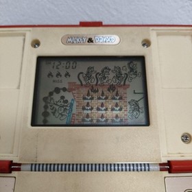 Nintendo Game & Watch Mickey & Donald Console Red Tested Used 1980 Japan Retro
