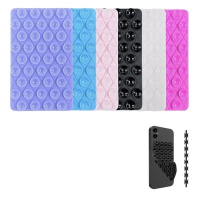 6 Pc Silicone Double-Sided Suction Cup Phone Case Detachable Moun