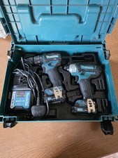 Makita CLX202AJ 10.8v 2.0Ah Li-Ion Hammer Drill And Impact Driver Set With Case