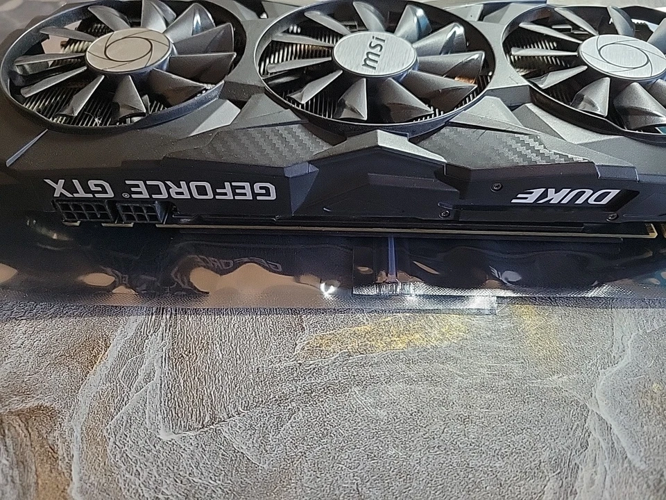 MSI GeForce GTX 1080 8GB GDDR5X Graphics/Video Card GPU (GTX 1080 DUKE 8G OC) - Image 4 of 4