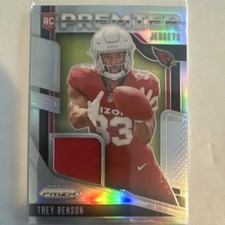 Panini 2024 Prizm Premier Jerseys Rookie Trey Benson #PJ-TBN Cardinals NFL