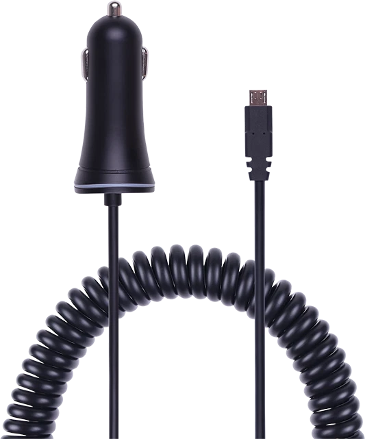 AT&T 4.8A Captive Cable Car Charger Micro - Black - Image 3 of 3