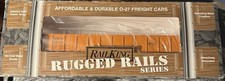 Rail King Rugged Rails EXCELLENT Milwaukee Road Gondola I-Beam Load 33-7202