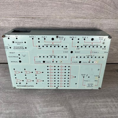 Vintage Vax Serial - Parallel Data Box Digital Logic Trainer Board Experiementer