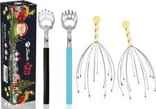 20 Fingers Scalp Massager, Head Scratcher Back Massage for Body Stress Relax, St