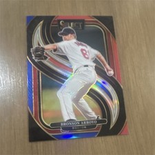 2025 Panini Select Red & Blue Prizm Bronson Arroyo #103 Premier Boston /249