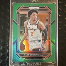 Panini 2023-24 Prizm Draft Picks Cade Cunningham #65 Green Prizm Oklahoma State