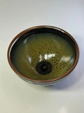 JIAN ZHAN Handmade Bowl Unique Tea Foam Glaze for Everyday Use