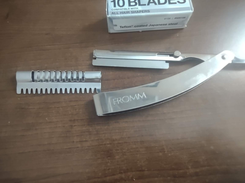 Fromm Hair Tool Professional Shaper Stainless Steel Blade & Fromm #106 Blades - Picture 1 of 12