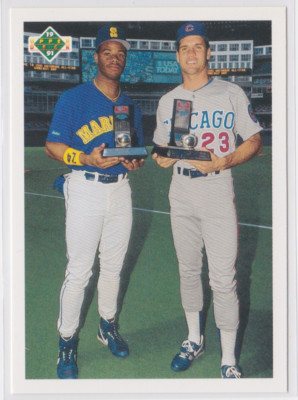 1991 Upper Deck Final Edition Ken Griffey Jr. Ryne Sandberg Card #79F HOF- MINT