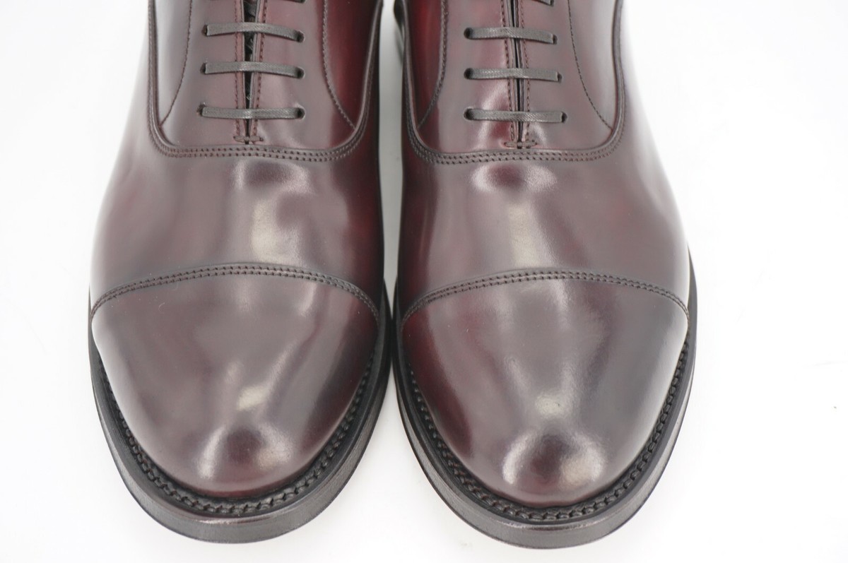 BROOKS BROTHERS GOLDEN FLEECE 7 SHELL CORDOVAN BURGUNDY CAPTOE OXFORD Brooks Brothers (Alden) Unlined Penny Loafer Dark Burgundy  main image 2