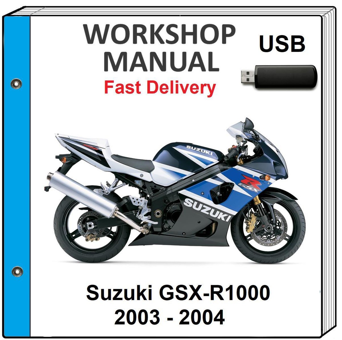 SUZUKI GSXR1000 2003 2004 SERVICE REPAIR SHOP MANUAL USB | eBay