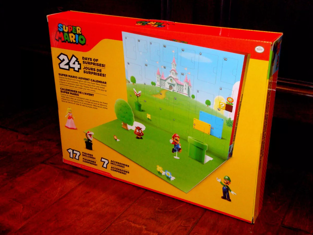 Super Mario Nintendo Christmas Holiday Advent Calendar 17 Figures