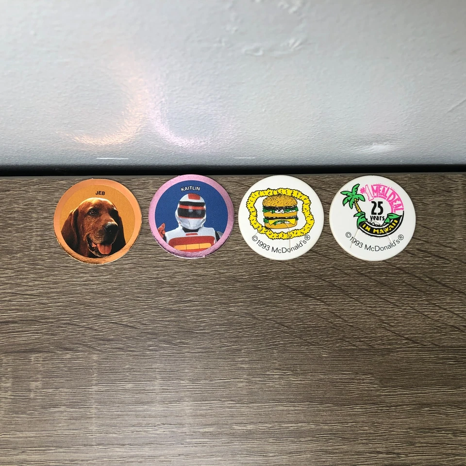 McDonalds Happy Meal Toys Voltron Pogs Mcdonalds Pogs 1993 Vintage Pogs Lot 4 - Image 2 of 4