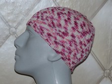 New Winter Chunky Knit Ski Beanie Hat Wool Very Colorful Red Pink White
