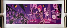 Josh Agle SHAG ZIGGY PLAYED FOR TIME # serigraph David Bowie Stardust Rock Band