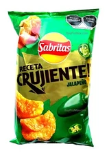 4-Pk Sabritas Receta Crujiente Jalapeño 160gr/5.64oz