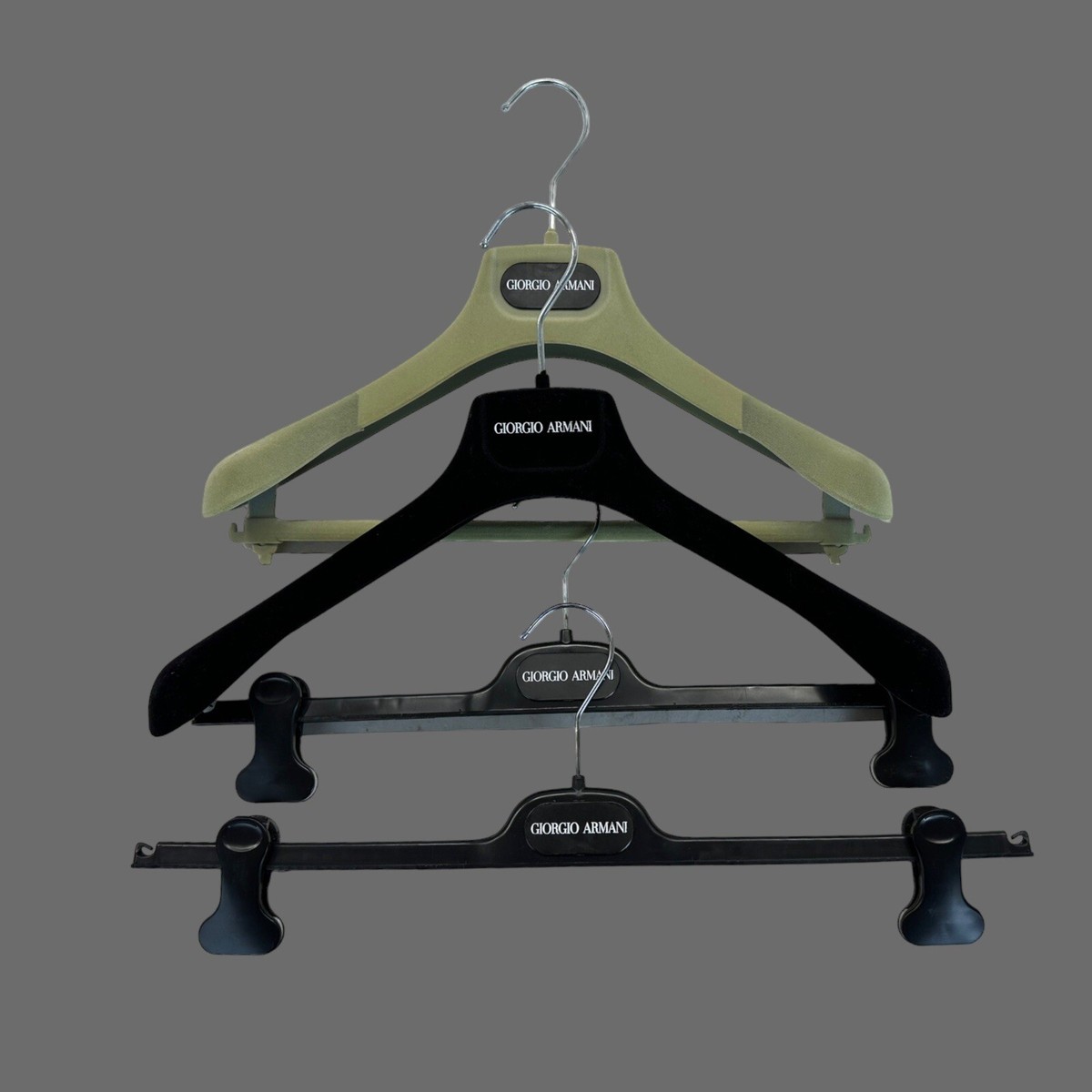 Authentic Emporio Armani  Set Of 4 Jacket Shirt Pants Luxury Plastic  Hangers View 4