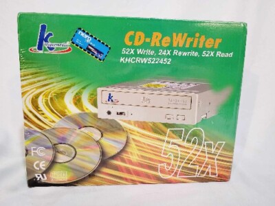 Vintage K Hypermedia CD-ReWriter 52x Write, 24x Rewrite, 52x Read Factory Sealed