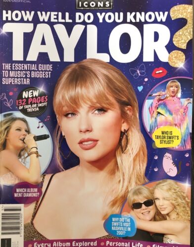 Icons Series magazine #37 2024 How well do you know Taylor Swift Fan Guide - Imagen 1 de 2