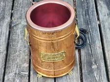Victorian Baking Ovens Soup Warmer Kettle Incomplete Works Copper Brass USA Vtg