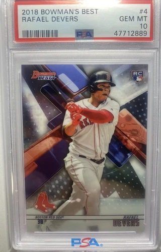 2018 Bowman's Best - #4 Rafael Devers (RC) PSA 10 Gem Mint Rookie