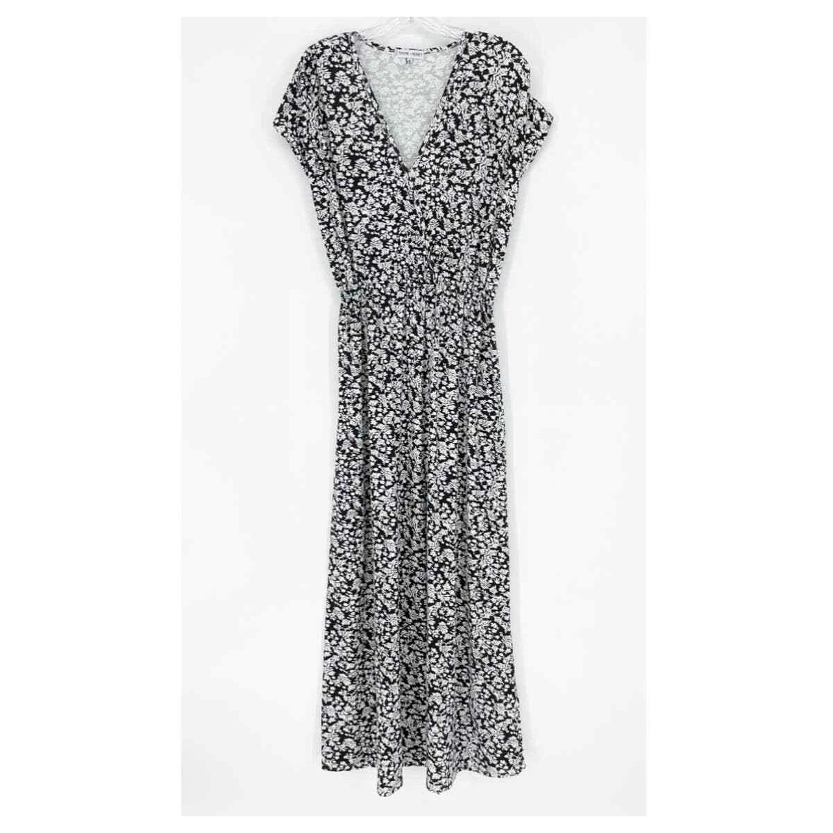 Thyme u0026amp; Honey Floral V-Neck Maxi Dress Size Medium | eBay