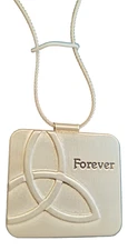 Trinity Knot Forever Necklace Engraved 18" Sterling Silver Chain Pendant Charm