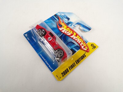 Hot Wheels 2008 First Editions Corvette Grand Sport Red 008 L9923