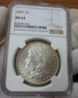 1896P Morgan Dollar NGC MS63 (016) (Nice Coin)