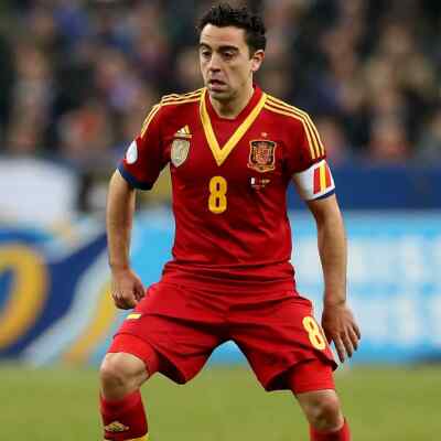MEN'S XAVI #8 SPAIN 2012/2013 HOME SOCCER FOOTBALL SHIRT JERSEY