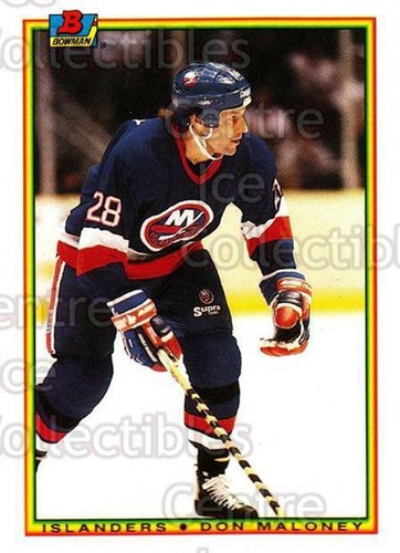 1990 Bowman Tiffany Don Maloney #117 card