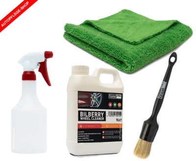 ValetPro Bilberry Safe Felgenreiniger 1L + Pinsel + Microfasertuch +Sprühflasche