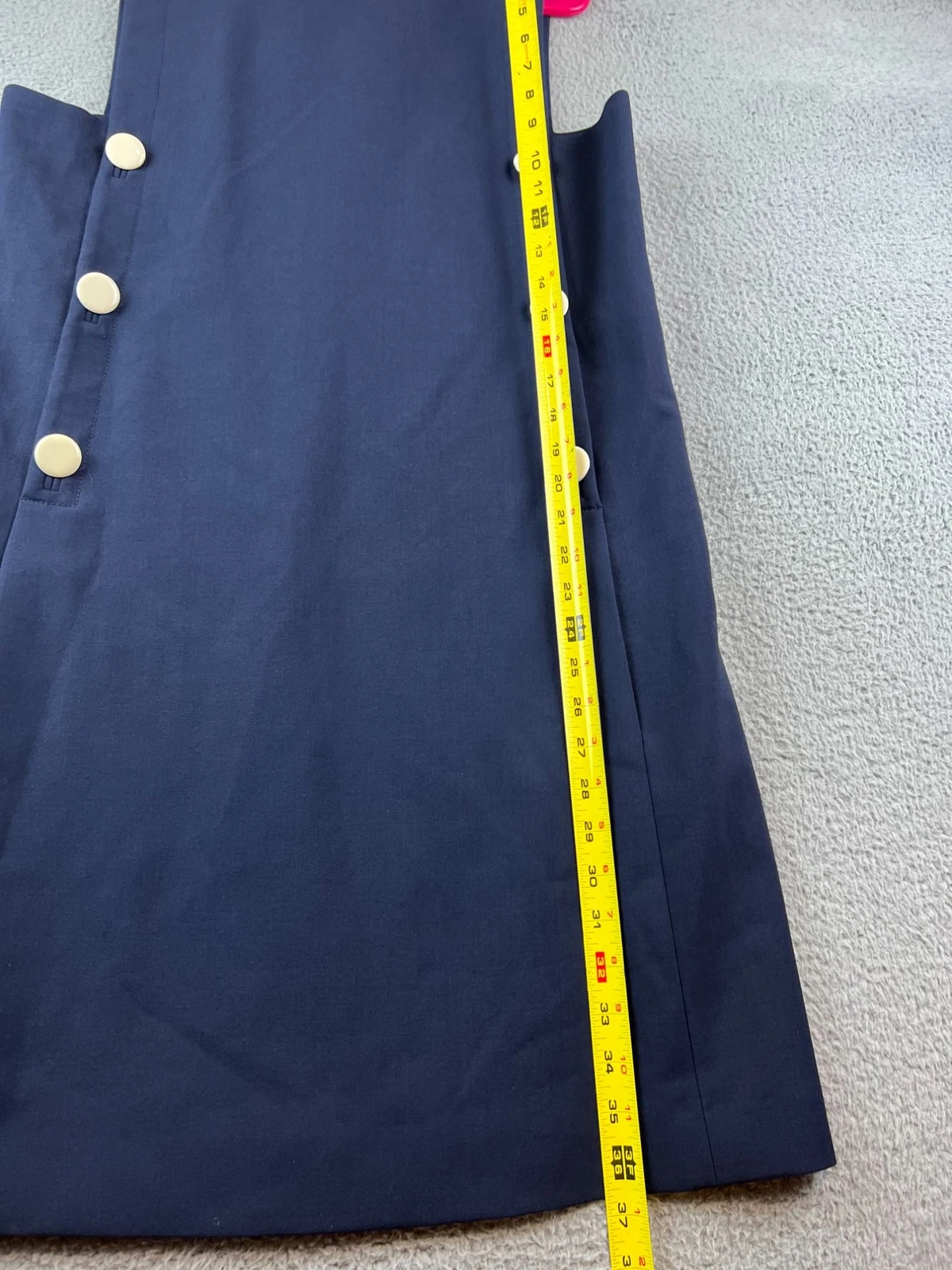 Mini abito blu navy Tory Burch taglia 10 vendita al dettaglio $360